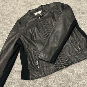 G.H. Bass & Co. Black Moto Faux Leather • XL